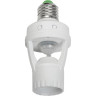 Датчик движения IEK ДД-045 E27 60Вт 360град 6м IP20 белый - LDD10-045-60-001