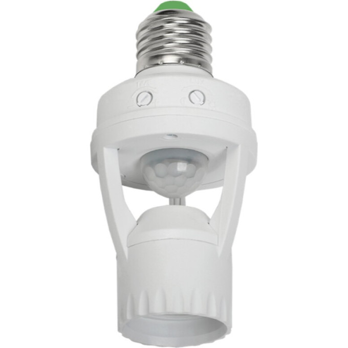 Датчик движения IEK ДД-045 E27 60Вт 360град 6м IP20 белый - LDD10-045-60-001