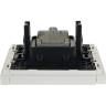 Двойная розетка TV+SAT IEK FORTEPIANO FP238 белый FP-AF20-O-K01