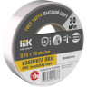 Изолента IEK 0,15х19мм - EX-IZ10-C15-19-20-K01, белая, 20м