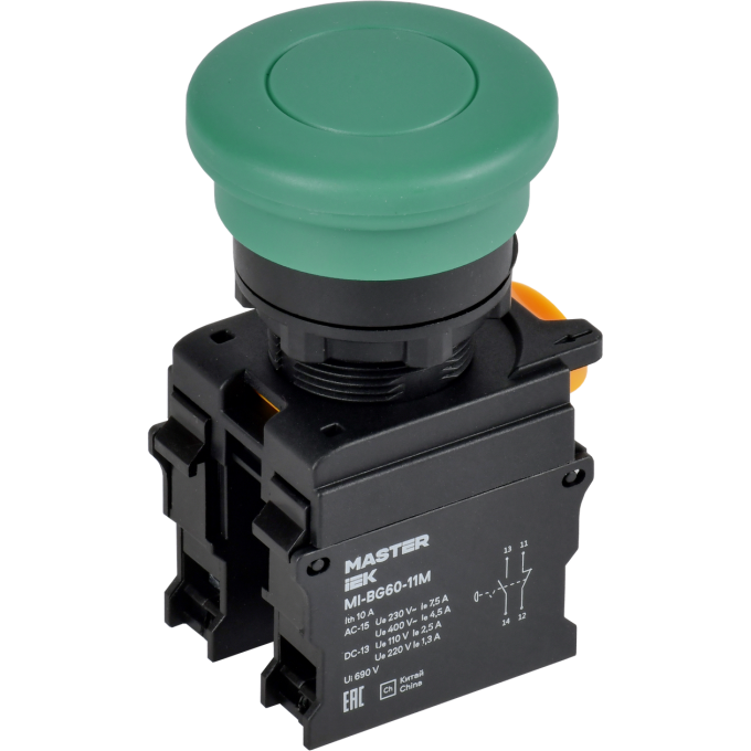 Кнопка IEK MASTER MI-BG60-11M-3-21-K06 