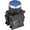 Кнопка IEK MASTER MI-BT60-11-3-22-K07 d=22мм 1NO+1NC синяя