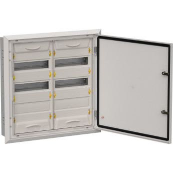 Корпус металлический IEK TITAN 5 ЩРв-72 (2х36) 630х625х130мм IP31 серый (одна дверь)