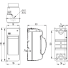 Корпус пластиковый IEK KREPTA 3 КМПн 2/2 IP30 сосна - MKP42-N-02-30-20-S