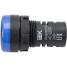 Лампа IEK AD22DS(LED)матрица d=22мм синий 24В AC/DC - BLS10-ADDS-024-K07