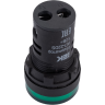 Лампа IEK AD22DS(LED)матрица d=22мм зеленый 12В AC/DC - BLS10-ADDS-012-K06