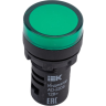 Лампа IEK AD22DS(LED)матрица d=22мм зеленый 12В AC/DC - BLS10-ADDS-012-K06