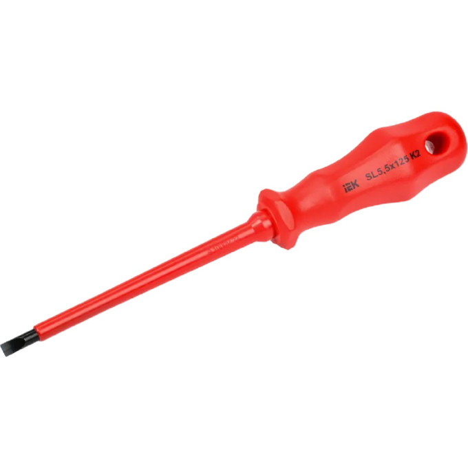 Отвертка диэлектрическая шлицевая IEK SL5.5х125 K2 1000В ARMA2L 3