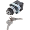 Переключатель IEK LAY5-BG45 на 2 положения с ключом без фиксации - BSW80-BG-2-K02