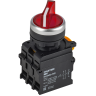 Переключатель с подсветкой IEK MASTER MI-SW60-11XD-3-14-2-K04 на 2 положения 1NO+1NC красный
