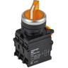 Переключатель с подсветкой на 2 положения IEK MASTER MI-SW60-11XD-3-14-2-K05 1NO+1NC жёлтый