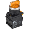 Переключатель с подсветкой на 3 положения IEK MASTER MI-SW60-20XD-4-14-3-K05 2NO жёлтый