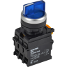 Переключатель с подсветкой на 3 положения IEK MASTER MI-SW60-20XD-4-14-3-K07 2NO синий