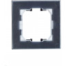 Рамка 1-местная IEK BRITE IP44 РУ-1-БрГ-44 графит - BR-M12-44-K53