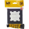 Рамка 1-местная IEK BRITE IP44 РУ-1-БрГ-44 графит - BR-M12-44-K53
