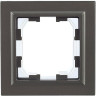Рамка 1-местная IEK BRITE IP44 РУ-1-БрС-44 сталь - BR-M12-44-K46