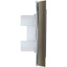 Рамка 1-местная IEK BRITE IP44 РУ-1-БрШ-44 шампань - BR-M12-44-K37