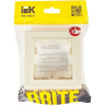 Рамка 1-местная IEK BRITE IP44Р У-1-БрКр-44 бежевый - BR-M12-44-K10