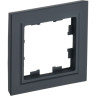 Рамка 1-местная IEK BRITE РУ-1-БрГ графит - BR-M12-K53