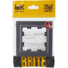 Рамка 1-местная IEK BRITE РУ-1-БрС сталь - BR-M12-K46