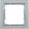 Рамка 1-местная квадратная IEK РУ-1-БС BOLERO Q1 серебряный - EMB12-K23-Q1