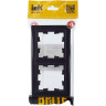 Рамка 2-местная IEK BRITE IP44 РУ-2-БрЧ-44 черный - BR-M22-44-K02