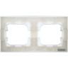 Рамка 2-местная IEK BRITE IP44 РУ-2-БрЖ-44 жемчуг - BR-M22-44-K36