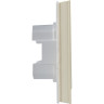 Рамка 2-местная IEK BRITE IP44 РУ-2-БрКр-44 бежевый - BR-M22-44-K10