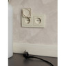 Рамка 2-местная IEK BRITE IP44 РУ-2-БрКр-44 бежевый - BR-M22-44-K10