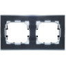 Рамка 2-местная IEK BRITE IP44 РУ-2-БрМ-44 маренго - BR-M22-44-K35