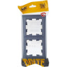 Рамка 2-местная IEK BRITE IP44 РУ-2-БрМ-44 маренго - BR-M22-44-K35