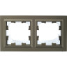 Рамка 2-местная IEK BRITE IP44 РУ-2-БрШ-44 шампань - BR-M22-44-K37