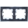 Рамка 2-местная IEK BRITE IP44 РУ-2-БрШ-44 шампань - BR-M22-44-K37