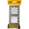 Рамка 2-местная IEK BRITE IP44 РУ-2-БрШ-44 шампань - BR-M22-44-K37