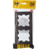Рамка 2-местная IEK BRITE IP44 РУ-2-БрТБ-44 темная бронза - BR-M22-44-K45