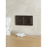 Рамка 2-местная IEK BRITE IP44 РУ-2-БрТБ-44 темная бронза - BR-M22-44-K45