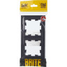 Рамка 2-местная IEK BRITE РУ-2-БрГ графит - BR-M22-K53
