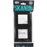 Рамка 2-местная IEK SKANDY SK-F02Bl черный