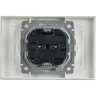 Розетка 2-местная IEK СП BRITE BR-R20-10-K91-F РС12-2-БрАБ 10А в сборе без заземл. без защ. шторок арктич. белая