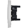 Розетка 2-местная IEK СП BRITE BR-R20-10-K91-F РС12-2-БрАБ 10А в сборе без заземл. без защ. шторок арктич. белая