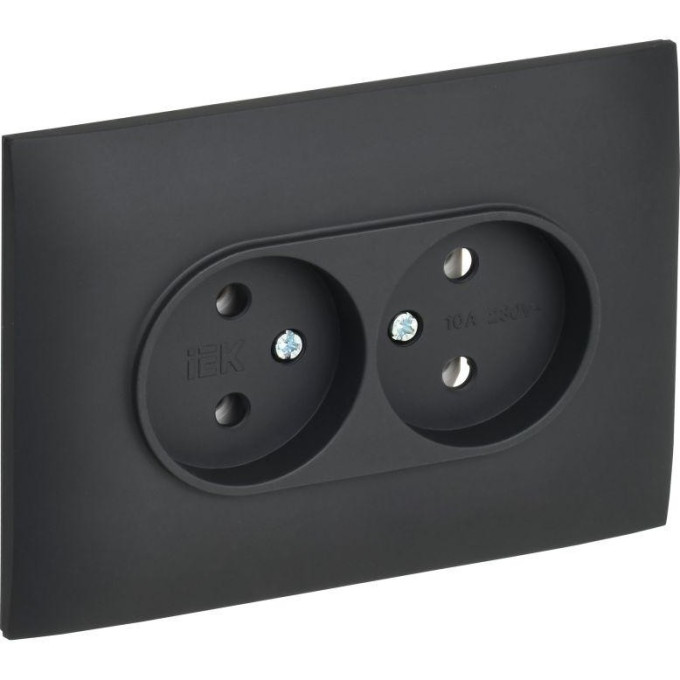 Розетка 2-постовая IEK SKANDY SK-R20-10-K53-F