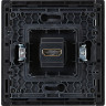Розетка HDMI IEK FORTEPIANO FP140 черный FP-H10-K02
