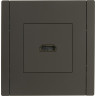 Розетка HDMI IEK FORTEPIANO FP340 серый FP-H10-K03