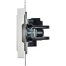 Розетка IEK BRITE BR-R10-10-K91 РС10-1-0-БрАБ 10А без заземл. без защ. шторок механизм арктич. белая
