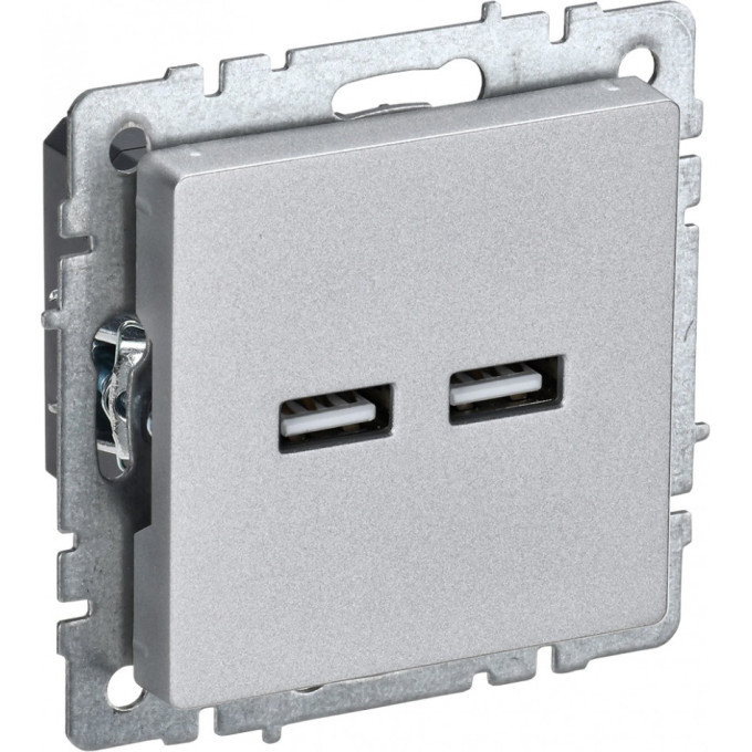 Розетка IEK BRITE USB A+A 3.1А РЮ10-1-БрА