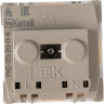 Розетка IEK РКС-20-20-П-К без заземляющего контакта 2к (на 2 модуля) ПРАЙМЕР белая - CKK-40D-RSB2-K01-K