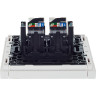 Розетка компьютерная 2-местная IEK FORTEPIANO RJ45 категория 5E FP233 белый FP-K20-1-K01