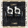 Розетка компьютерная 2-местная IEK FORTEPIANO RJ45 категория 5E FP433 ваниль FP-K20-1-K10