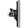 Розетка компьютерная 2-местная IEK FORTEPIANO RJ45 категория 5E FP533 сталь FP-K20-1-K46