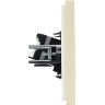 Розетка компьютерная IEK FORTEPIANO RJ45 категория 5E FP432 ваниль FP-K10-1-K10